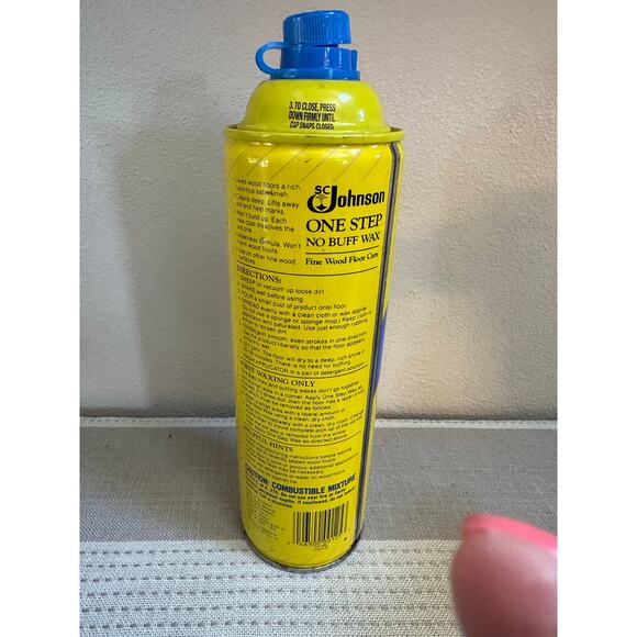 SC Johnson One Step No Buff Wax 22 OZ, Discontinued 50% full - Picture 2 of 3